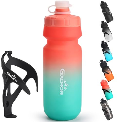 Fahrrad-Flaschenhalter mit Trinkflasche Set - Leichtes, langlebiges & sicheres Trinkflaschensystem, einfache Montage, ideal für Sport, Outdoor, MTB & Rennrad