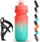 GXCROR Bike Water Bottle Holder with Bottle Combo, Lightweight, Durable & Secure Water Bottle Cage Set, Easy Installation, Fit for Sport Outdoor Cycling, MTB Road