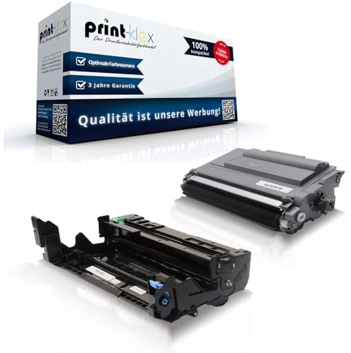 Print-Klex Trommeleinheit DR3600 mit Toner TN3600 kompatibel für Brother MFC-L 5710 DN MFC-L 5710 DW MFC-L 5715 DN MFC-L 6710 DW MFC-L 6910 DN MFC-L 6915 DN DR 3600 TN-3600 DR-3600