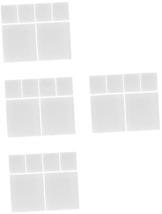 Operitacx 4 Sätze Druckstift-kopiertafel Griffe Für Aufbewahrungseimer 3D-drucker Druckstift Kuppel Polierscheibe Transparenter Personalausweis Polyester-id-Karte Weiß PVC 6 Stück * 4