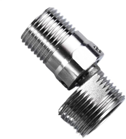 Adaptateur de robinet d'angle pour robinet – Pied de robinet en acier inoxydable réglable coudé – Accessoires de pommeau de douche faciles à nettoyer et à ranger pour salle de bain