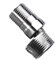 Adaptateur de robinet d'angle pour robinet – Pied de robinet en acier inoxydable réglable coudé – Accessoires de pommeau de douche faciles à nettoyer et à ranger pour salle de bain