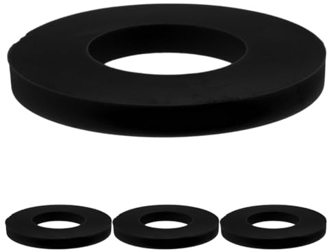 Alipis 4 Pièces Entretoise d'amortisseur Anneau tampon automatique tampon d'amortissement de voiture anneau de rondelle d'absorption automatique des chocs caoutchouc Noir
