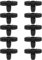 Lot de 10 raccords de tuyau d'arrosage 8/11 en T barbelé avec verrouillage de tuyau pour irrigation goutte à goutte de jardin