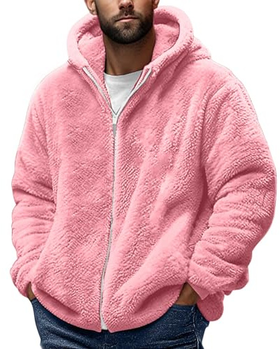 KOG Fleecejacke Herren Winterjacke Casual Fleecepullover Laufjacke Einfarbig Oberteil Junge Herbstjacke übergangsjacken Hemdjacke Parka Sport Jacke Softshellmantel Fashion Teddy Jacken Bikerjacke