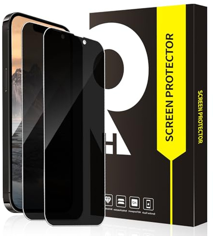 Cable Leader 2 Stück Schutzfolie für Panzerglas für iPhone 15 Pro Sichtschutzfolie, Anti-Kratzer 9H Härte Bläschenfrei 15 Pro Blickschutzfolie, 2.5D Edge Präzise Passform Anti-Spähen Displayschutz