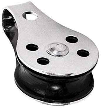 MarineNow Segeln Block Marine Edelstahl 316 Seilrolle Nylon Laufrolle Single Auspeitschung Eye