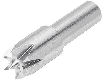 SGerst 6mm Shank Stainless Steel Plum Blossom Thimble Drill Bit Dead Center for Mini Lathe Machine