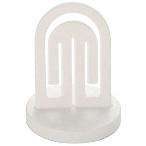 Laurel Konzepthalter mit Metallfuß weiß