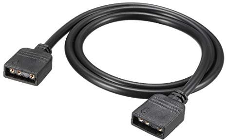 uxcell ARGB Splitter Cable Female to Female 3 Pin Extension Connector Cord Wire for 5050 3528 LED Light Strips 50cm Length