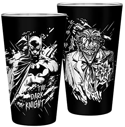 ABYSTYLE DC COMICS - Large Glass - - Batman & Joker -