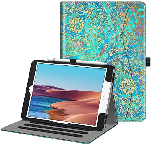 FINTIE Case for iPad 9th / 8th / 7th Generation (2021/2020/2019) 10.2 Inch - [Corner Protection] Multi-Angle Viewing Stand Cover with Pocket & Pencil Holder, Auto Wake Sleep, Shades of Blue