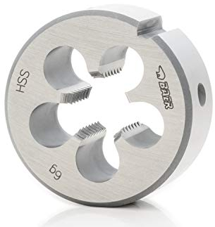 BAER Schneideisen M 30 x 3,5 - HSS Gewindeschneider M30 - Außengewindeschneider - Gewindeschneideisen - Außengewinde