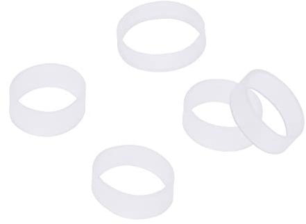 ONLYKXY 100 fascette stringicavo in silicone trasparente, diametro 10 mm, fascette riutilizzabili in silicone