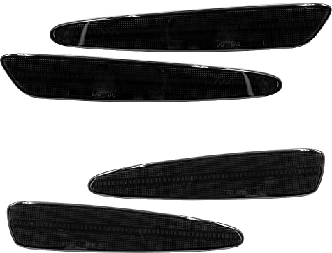 NSLUMO 4 STÜCKE Geräucherte Linse LED Seitenmarkierungsleuchte Für C/hevrolet Corvette C6 2005-2013 Vorderseite und Rückseite Seitenkotflügel Markierungsleuchte