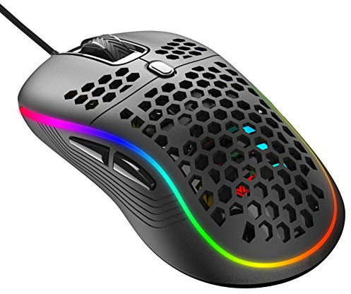 Souris Gamer , Souris Gaming PC avec Effets d'éclairage RGB / 7200 DPI réglable / 6 boutons programmables - Conception de Souris Ergonomique pour Gaming Ordinateur / Laptop /Mac