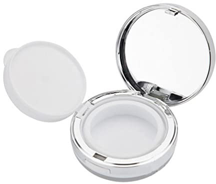 VASANA Boîte de houppette vide rechargeable avec éponge à coussin d'air et fond de teint miroir BB Cream pour cadeau de Noël et bricolage 15 g, MW., 15 g