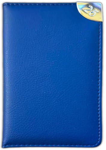 Taschenkalender 2021, Wochenansicht, geprägtes strukturiertes Leder, Blau