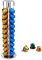 Exzact Porte-Capsules de Café Compatible avec Nespresso (40 x capsules) - Supports pour Capsules de Café Nespresso Classic - Support Rotatif - Argenté