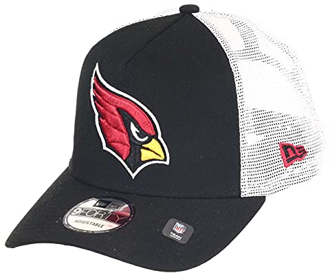 New Era Arizona Cardinals NFL White Mesh Trucker 9Forty A-Frame Trucker Cap - One-Size