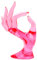 PHILSP Ringhalter Mannequin Ok Hand Finger Handschuh Ring Armband Armreif Schmuck Display Ständer Halter Halter Pink