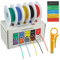 BOJACK 24 AWG Silikonkabel-Set, Verzinnter Kupferlitzendraht 300 V Silikon Elektrischer Draht Kabel Kit 20 φ3mm Schläuchen (5 Farben, je 6 Meter, 24 AWG), Für DIY Modelle Haushaltsgeräte Usw