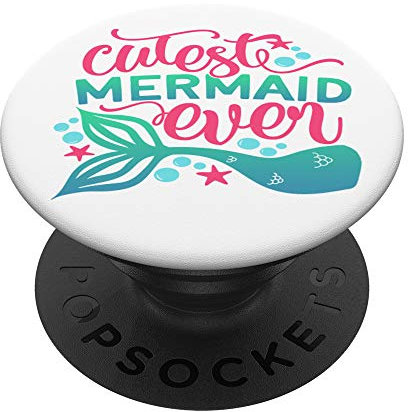 Cute I'm a Mermaid Fun Flosse Unique Ocean Love Swim PopSockets mit austauschbarem PopGrip
