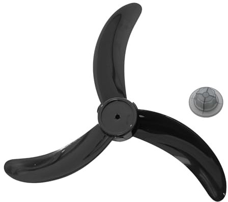 inhzoy 18/20 inch Plastic Fan Blade with Nut Cover Lightweight Replacement Blade for Household Fans Standing Fans Black B 18 Inch