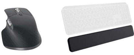 Logitech MX Master 3S – Kabellose Performance-Maus mit ultraschnellem Scrollen und MX-Handballenauflage für MX-Tasten, hochwertige, rutschfeste Auflage für stundenlanges bequemes Tippen, schwarz