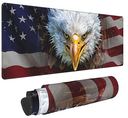 Eagle Large Mouse Pad Gaming Office Keyboard Desk Mat for Computer Play Game Study Non-Slip Waterproof XXL (11.8 x 31.5 inch) Decor Accessories