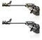 beyoutifulthings Brustwarzen-piercing SET Rose-Pistole Antik-Gold Antik-Silber Brust-piercing Nippel-piercing Intim-piercing Chirurgenstahl Stab 14-mm