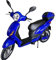 Tecnobike Shop Bici Elettrica a Pedalata Assistita Biciclette Elettroniche Alimentate Z-Tech ZT-09-A 250w 12Ah Batteria al Piombo (Blu)