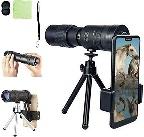 ADITAM 4K 10 300 x 40 mm Super-Telezoom-Monokular-Teleskop, tragbar, für den Außenbereich, leichtes Hochleistungs-HD-Teleskopobjektiv, Fokusprisma - Double The Comfort