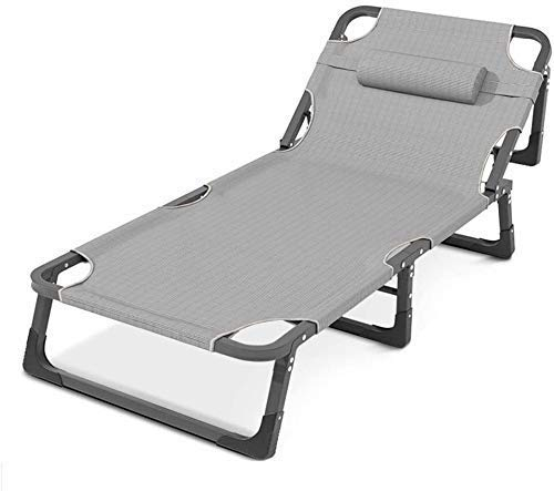 Campingstuhl, tragbarer Camping- und Sportstuhl, Camping-Liegestuhl, klappbarer Garten-Liegestuhl, Liegestuhl für den Außenbereich, Sonnenliege mit bequemer Kopfstütze für Camping-Picknick, tragbar,