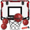 KIZJORYA Children's Indoor Basketball Hoop, Mini Basketball Hoop with 4 Balls, Foldable Door Basketball System, Children, Teens & Adults from 3 Years
