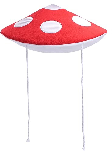 CoolChange Superpilz Hut – Lustige Fliegenpilz Mütze für Kinder & Erwachsene | Partyhut für Pilz Kostüm zu Fasching & Karneval (Erwachsene)