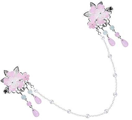 FRCOLOR Kopfbedeckung Für Kinder Prinzessin Schmuck Kopfkette Chinesische Hanfu Haarspange Quaste Haarnadel Haarspange Für Die Braut Haarkette Legierung Zubehör Brautjungfer Kristall