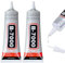 B7000 Glue - Multi Functional Glue Transparent Paste Adhesive - Super Glue for Jewelry Metal Stone Glass Wood Fabric (25mL, 2Pcs)
