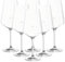 LEONARDO HOME Lot de 6 verres à vin rouge Puccini Édition Gastro - Verres à vin calibrés de 0,2 l - Étalonnage et 0,1 l - Ligne auxiliaire - Remplissage complet - 750 ml - Verres standardisés pour