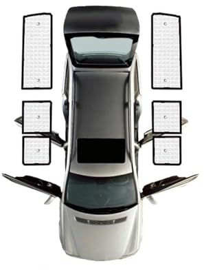 BLNETU Für VW Für Transporter T6 Für Caravelle Für Multivan 2015 2016 2017 2018 2019 2020 2021 2022 2023 Sonnenschirme Mit Vollständiger Abdeckung(Rear Windows for SWB)