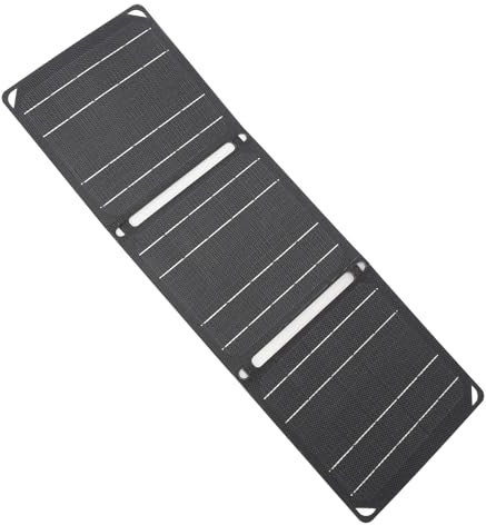 Panneau Solaire Chargeur Portable étanche 5V 9V 2A 20W Panneau de Solaire Pliable avec 2 Sorties USB pour Randonnée en Plein Air Camping