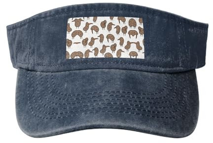 Kiwi Birds niedliche Sonnenblende, offener Hut für Damen und Herren, Fischerhut, Sonnenschutz, Sonnenblende für Erwachsene, marineblau, Einheitsgröße