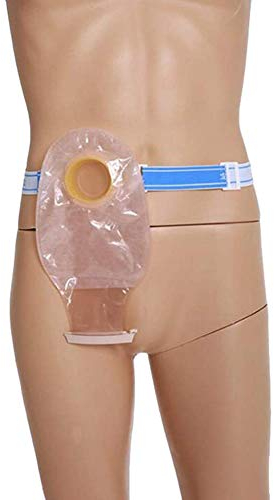 Stoma-Gürtel Ostomie Gürtel Zweiteiliger Stomabeutel, Bindegürtel zum Öffnen des Stoma, Stützbandage für Stomahernien, Bauchband für Kolostomie bei Männern und Frauen, 5 Stück, leicht zu zerlegen