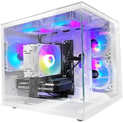 suevery PC Gaming Tour Blanc - Intel i5-12400F, RTX 3050 6 Go, WiFi, Bluetooth, 32 Go DDR4, SSD 1 to NVMe (Jeux & Streaming)