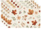 Bonhause Wildflower Leaves Floral Fall Tischsets 4er Set, Saisonales Herbstfest Erntedank Platzsets Waschbar Platzdeckchen für Küche Tisch Dekoration Drinnen Urlaub Party Dekor 30x45cm
