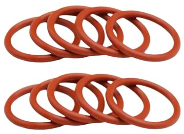 ZSjing 10 Stück rote Silikonringdichtung CS 4 mm AD 15~80 mm Silikon-O-Ring-Dichtung O-Ring aus Gummi in Lebensmittelqualität Vmq-Sortiment HVAC-Werkzeuge(OD 68mm ID 60mm)