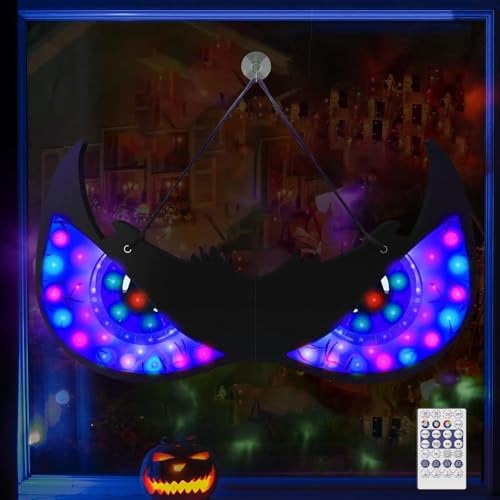 HUIKUANGEU Halloween Animierte Blinkende Augen Lichter, Gruselige Augen für Büsche, Dekorationen für Den Innenbereich, Hof, Rasen, Friedhofsszenen