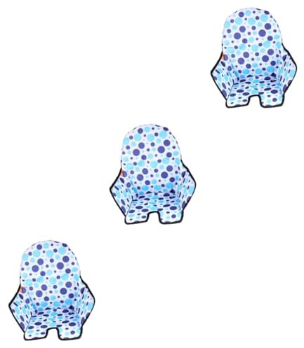 VICASKY 3 Stk Kissen hochstuhl einlage matte Hochstuhl für Kleinkinder kindersitzunterlage sitzunterlage kinder einfacher Stuhlbezug Stuhlhusse für den Außenbereich Stoff Blue