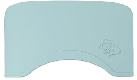 hauck Tovaglietta Bambini Per Vassoio in Legno Wooden Tray - Tovaglietta Silicone 100% Uso Alimentare Per Seggiolone In Legno Alpha+ e Beta+ - Facile da Lavare e da Riporre - Menta, Leone