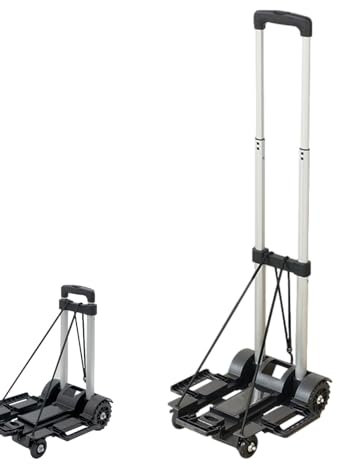 Carrello portabagagli pieghevole - Portapacchi portatile, carrello da viaggio per seggiolino auto - carrello portabagagli in alluo leggero per il viaggio del seggiolino auto